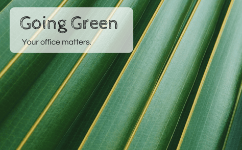 Going Green: Your Office Matters