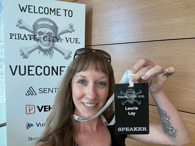On the Stage at Vue Conf
