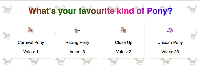 Pony Vote Screenshot
